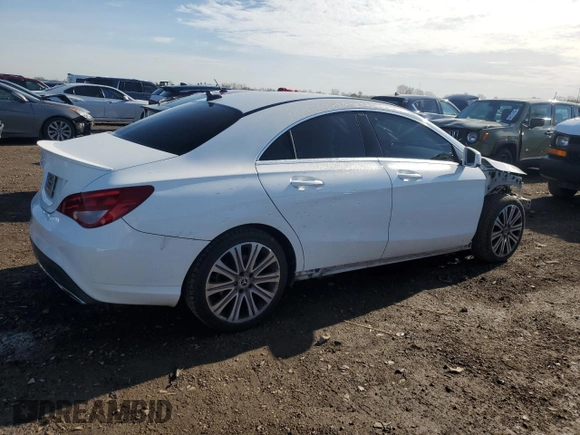 2018 Mercedes-Benz CLA 250 with VIN WDDSJ4EBXJN658054, listed as a Copart auction lot 54446815 with 94,834 mi miles and Salvage title. Bid and sale history available at DreamBid. Image 3.