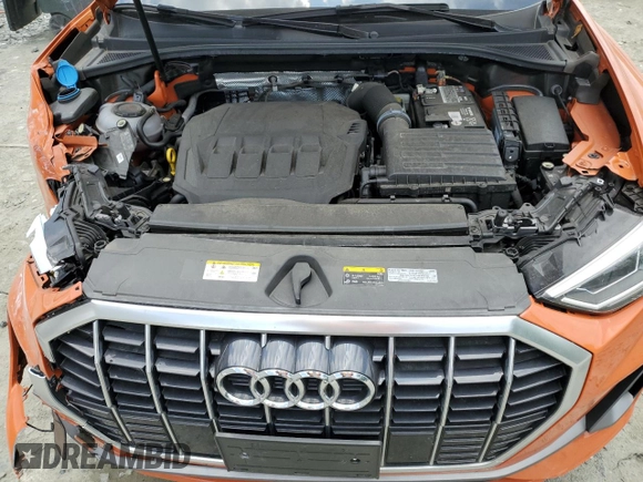 2023 Audi Q3 S line Premium z VIN WA1DECF37P1148165, wystawiony jako Copart lot #60192885 z przebiegiem 27 657 mil mil oraz Szkoda całkowita • Salvage title. Historia ofert i sprzedaży dostępna na DreamBid. Obrazek 12.