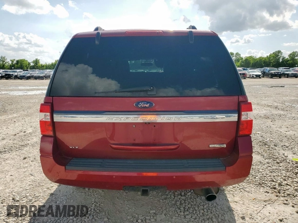 2017 Ford Expedition XLT with VIN 1FMJU1HT8HEA25610, listed as a Copart auction lot 61426525 with 141,409 mi miles and Salvage title. Bid and sale history available at DreamBid. Image 6.