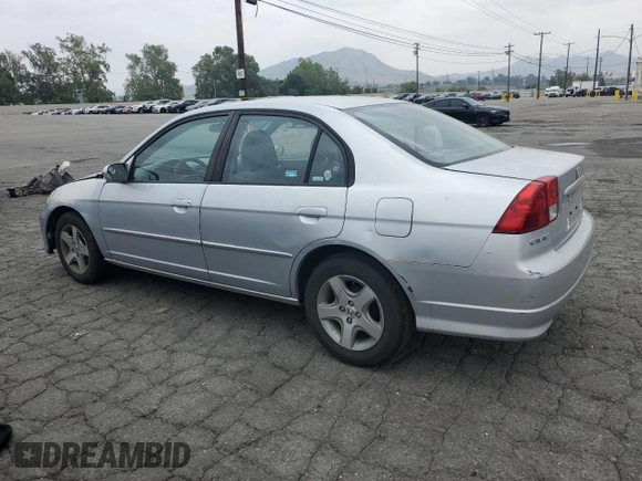 2004 Honda Civic EX with VIN 2HGES26744H506045, listed as a Copart auction lot 54428355 with 175,650 mi miles and Salvage Title. Bid and sale history available at DreamBid. Image 2.