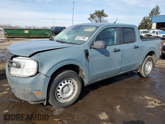 2022 Ford Maverick XL z VIN 3FTTW8E99NRA39985, wystawiony jako Copart lot #46377905 z przebiegiem 46 221 mil mil oraz Szkoda całkowita • Salvage title. Historia ofert i sprzedaży dostępna na DreamBid. Obrazek 1.
