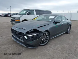 2020 Mercedes-Benz CLS with VIN W1K2J5JB5LA075199, listed as a IAAI auction lot 41243163 with 20,947 mi miles. Bid and sale history available at carsss.com. Image 2.