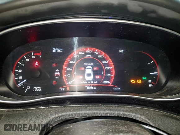 2013 Dodge Dart Limited with VIN 1C3CDFCH7DD226447, listed as a Copart auction lot 59842915 with 58,222 mi miles and Clean title. Bid and sale history available at DreamBid. Image 9.