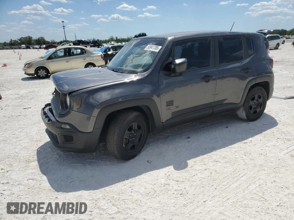 2017 Jeep Renegade Sport with VIN ZACCJAAB3HPG22999, listed as a Copart auction lot 50941785 with 101,303 mi miles and Salvage Title. Bid and sale history available at DreamBid. Image 1.