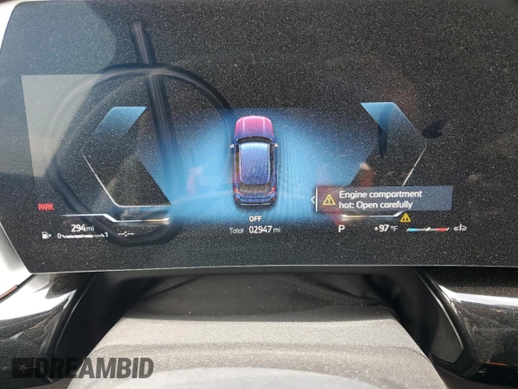 2024 BMW X1 xDrive28i with VIN WBX73EF06R5007063, listed as a Copart auction lot 56143075 with 2,947 mi miles and Salvage title. Bid and sale history available at DreamBid. Image 9.