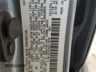 2005 Lexus GX 470 with VIN JTJBT20XX50073695, listed as a Copart auction lot 50595385 with 162,617 mi miles and Salvage Title. Bid and sale history available at carsss.com. Image 13.