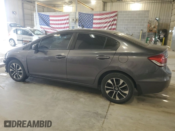 2014 Honda Civic Sedan EX with VIN 19XFB2F89EE047734, listed as a Copart auction lot 52445725 with 96,822 mi miles and Salvage Title. Bid and sale history available at carsss.com. Image 2.