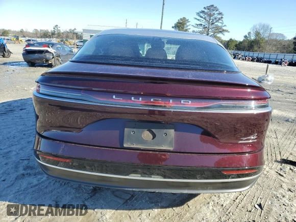2023 Lucid Air Touring with VIN 50EA1TEA2PA001462, listed as a Copart auction lot 88157855 with 0 mi miles and Salvage Title. Bid and sale history available at carsss.com. Image 6.