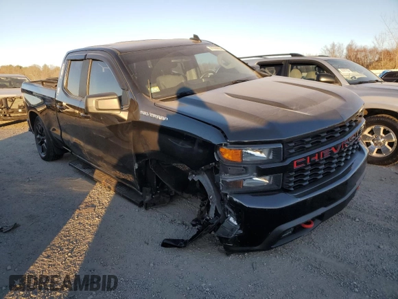2019 Chevrolet Silverado 1500 Custom with VIN 1GCRYBEH8KZ275382, listed as a Copart auction lot 81099864 with 61,725 mi miles and Salvage Title. Bid and sale history available at DreamBid. Image 4.