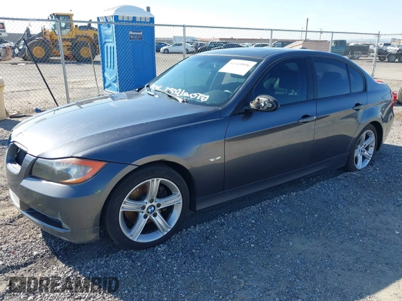 2008 BMW 3 Series 328i with VIN WBAVA37518NL19764, listed as a IAAI auction lot 41549896 with 182,578 mi miles. Bid and sale history available at carsss.com. Image 2.