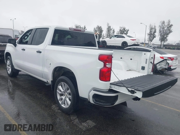 2022 Chevrolet Silverado 1500 Custom with VIN 1GCPABEK1NZ531213, listed as a IAAI auction lot 41533378 with 39,940 mi miles and . Bid and sale history available at DreamBid. Image 3.