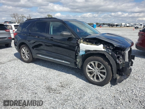 2024 Ford Explorer XLT with VIN 1FMSK7DH0RGA78192, listed as a Copart auction lot 45961825 with 5,155 mi miles and Salvage Title. Bid and sale history available at carsss.com. Image 4.