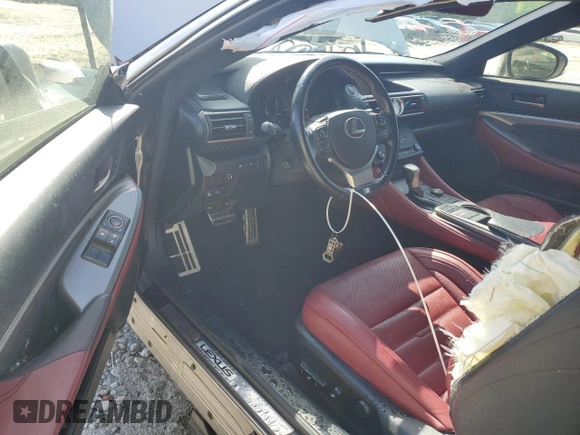 2016 Lexus RC 200t F Sport with VIN JTHHA5BC5G5003492, listed as a Copart auction lot 52860695 with 84,424 mi miles and Salvage Title. Bid and sale history available at DreamBid. Image 8.