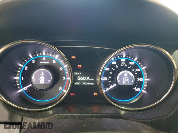 2012 Hyundai Sonata 2.4L Limited PZEV with VIN 5NPEC4AC7CH408953, listed as a Copart auction lot 55077365 with 171,333 mi miles and Clean Title. Bid and sale history available at carsss.com. Image 9.