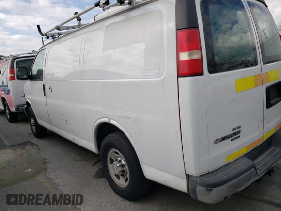 2014 Chevrolet Express Cargo Van with VIN 1GCWGFCB0E1133140, listed as a Copart auction lot 45433475 with 63,580 mi miles and Clean Title. Bid and sale history available at carsss.com. Image 2.