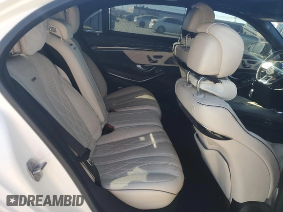 2018 Mercedes-Benz S 63 AMG with VIN WDDUG8JB6JA418611, listed as a Copart auction lot 74200443 with 43,380 mi miles and . Bid and sale history available at DreamBid. Image 10.