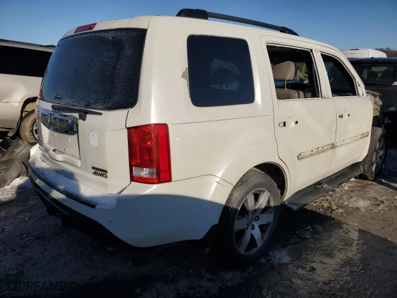 2015 Honda Pilot Touring with VIN 5FNYF4H91FB047091, listed as a Copart auction lot 45163585 with 194,934 mi miles and Salvage Title. Bid and sale history available at carsss.com. Image 3.