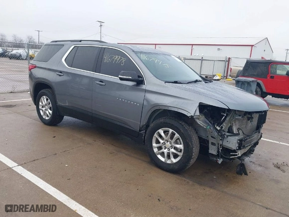 2020 Chevrolet Traverse LT Cloth with VIN 1GNEVGKW0LJ135468, listed as a IAAI auction lot 41679978 with 95,167 mi miles. Bid and sale history available at carsss.com. Image 1.