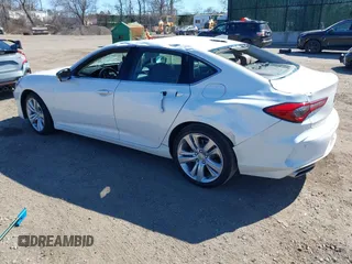 2021 Acura TLX w/Technology Package with VIN 19UUB6F40MA002356, listed as a IAAI auction lot 41757060 with 51,080 mi miles. Bid and sale history available at carsss.com. Image 3.