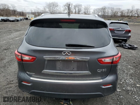 2015 Infiniti QX60 z VIN 5N1AL0MM8FC525142, wystawiony jako Copart lot #51963805 z przebiegiem 172 860 mil mil oraz Szkody całkowita. Historia ofert i sprzedaży dostępna na DreamBid. Obrazek 6.