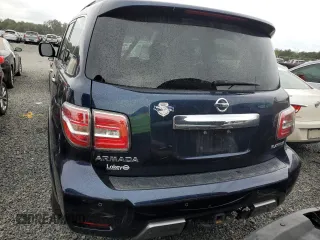 2020 Nissan Armada Platinum with VIN JN8AY2NF8L9360207, listed as a Copart auction lot 73883104 with Not Provided miles and Non Repairable. Bid and sale history available at carsss.com. Image 6.