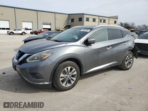 2018 Nissan Murano S with VIN 5N1AZ2MG3JN199428, listed as a Copart auction lot 45089395 with 180,385 mi miles and Salvage Title. Bid and sale history available at DreamBid. Image 1.