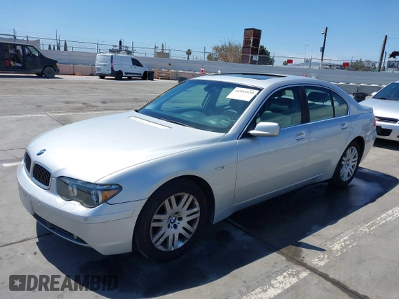2003 BMW 7 Series 745i with VIN WBAGL63423DP66443, listed as a IAAI auction lot 41993529 with 163,993 mi miles and . Bid and sale history available at DreamBid. Image 18.