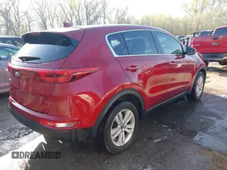 2017 Kia Sportage LX with VIN KNDPM3AC5H7121087, listed as a IAAI auction lot 41967697 with 91,175 mi miles. Bid and sale history available at carsss.com. Image 4.
