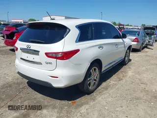 2014 Infiniti QX60 with VIN 5N1AL0MM5EC515117, listed as a IAAI auction lot 41995201 with 177,988 mi miles and . Bid and sale history available at carsss.com. Image 4.
