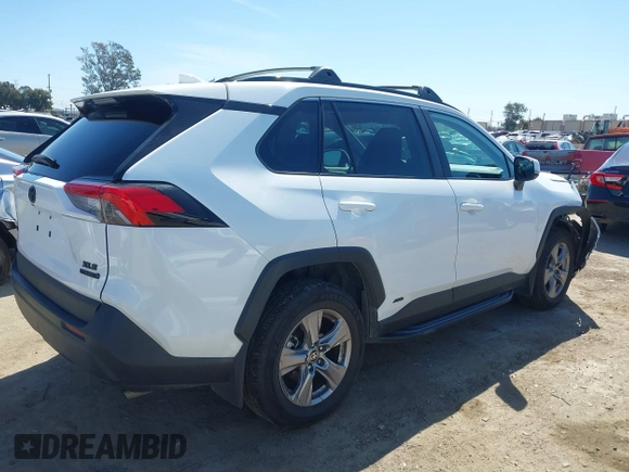 2023 Toyota RAV4 Hybrid XLE with VIN 4T3RWRFV2PU085104, listed as a IAAI auction lot 41825077 with 110,877 mi miles. Bid and sale history available at carsss.com. Image 4.