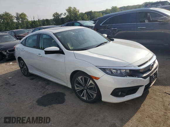 2017 Honda Civic Sedan EX-T with VIN 19XFC1F45HE205138, listed as a Copart auction lot 68492574 with 80,797 mi miles and Salvage Title. Bid and sale history available at carsss.com. Image 4.