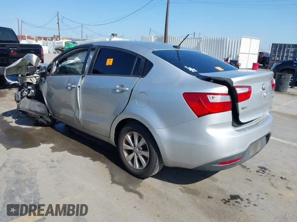 2013 Kia Rio EX with VIN KNADN4A35D6245928, listed as a IAAI auction lot 42214398 with Not provided miles and . Bid and sale history available at DreamBid. Image 3.
