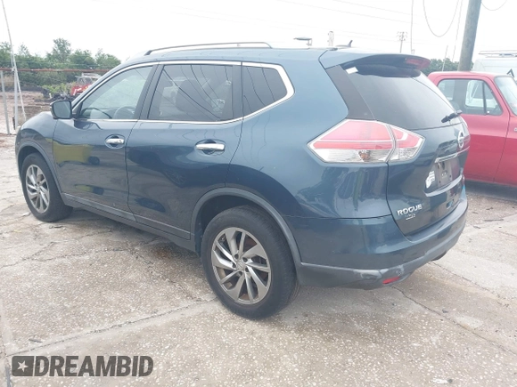 2014 Nissan Rogue SL with VIN 5N1AT2MV5EC809458, listed as a IAAI auction lot 41990143 with 127,479 mi miles. Bid and sale history available at carsss.com. Image 3.