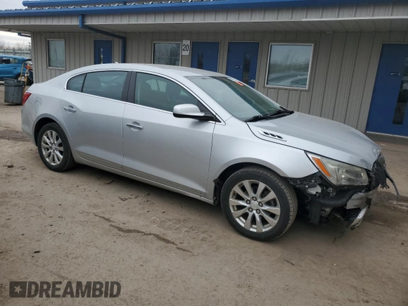 2014 Buick LaCrosse with VIN 1G4GA5GR7EF174435, listed as a Copart auction lot 50877835 with 107,226 mi miles and Salvage title. Bid and sale history available at DreamBid. Image 4.