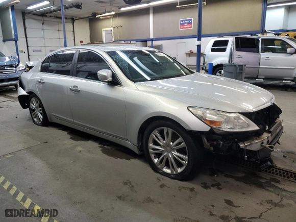 2010 Hyundai Genesis with VIN KMHGC4DF5AU100886, listed as a Copart auction lot 80949054 with 187,780 mi miles and Salvage Title. Bid and sale history available at carsss.com. Image 4.