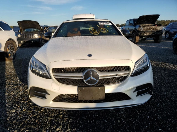 2019 Mercedes-Benz C 43 AMG with VIN WDDWK6EB3KF799425, listed as a Copart auction lot 77423024 with 15,130 mi miles and Non repairable. Bid and sale history available at DreamBid. Image 5.
