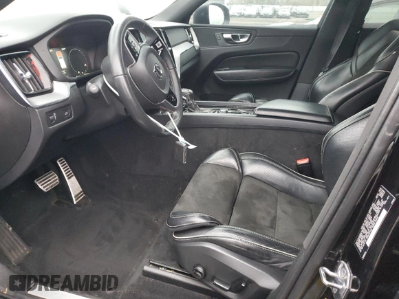 2018 Volvo XC60 R-Design with VIN YV4A22RM0J1047067, listed as a Copart auction lot 88360895 with 62,658 mi miles and Salvage title. Bid and sale history available at DreamBid. Image 7.