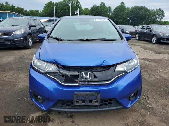 2015 Honda Fit EX-L with VIN 3HGGK5H88FM784984, listed as a Copart auction lot 61586085 with 123,394 mi miles and Salvage title. Bid and sale history available at DreamBid. Image 5.
