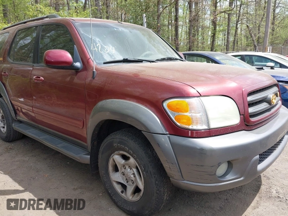 2003 Toyota Sequoia SR5 with VIN 5TDBT44A23S204424, listed as a IAAI auction lot 42083025 with 241,268 mi miles and . Bid and sale history available at DreamBid. Image 1.