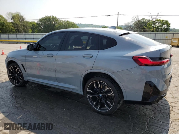 2023 BMW X4 M40i with VIN 5UX43DT0XP9S88643, listed as a Copart auction lot 62932485 with 27,865 mi miles and Salvage title. Bid and sale history available at DreamBid. Image 2.
