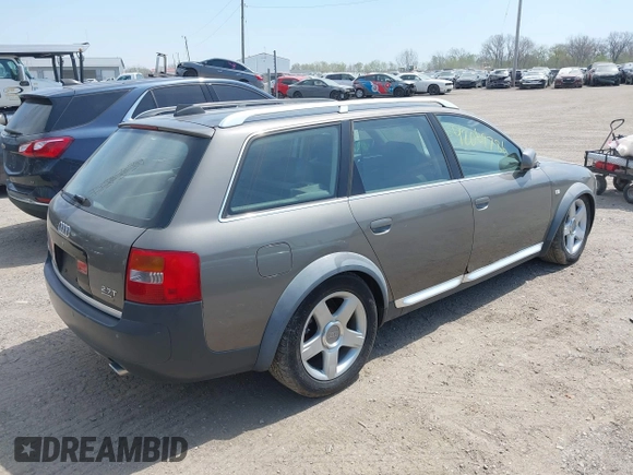 2004 Audi allroad A6 V8 with VIN WA1YD64B94N091052, listed as a IAAI auction lot 42069786 with 214,042 mi miles and . Bid and sale history available at DreamBid. Image 4.