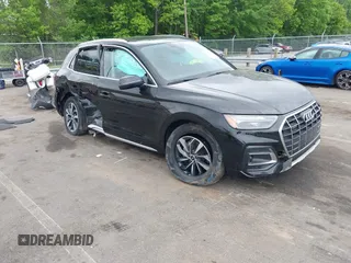 2021 Audi Q5 Premium z VIN WA1AAAFY2M2008206, wystawiony jako IAAI lot #42129096 z przebiegiem 65 686 mil mil oraz . Historia ofert i sprzedaży dostępna na DreamBid. Obrazek 1.