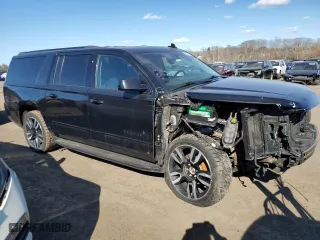 2020 Chevrolet Suburban Premier with VIN 1GNSKJKJ3LR221968, listed as a Copart auction lot 50227105 with 82,539 mi miles and Salvage Title. Bid and sale history available at carsss.com. Image 4.