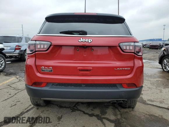 2018 Jeep Compass Limited with VIN 3C4NJDCB0JT397379, listed as a Copart auction lot 59751945 with Not provided miles and Salvage title. Bid and sale history available at DreamBid. Image 6.