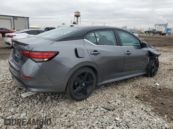 2023 Nissan Sentra SR with VIN 3N1AB8DV2PY310107, listed as a Copart auction lot 51299085 with 9,600 mi miles and Salvage Title. Bid and sale history available at carsss.com. Image 3.