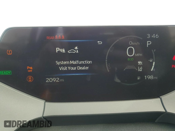 2024 Toyota Prius LE with VIN JTDACAAU1R3047729, listed as a Copart auction lot 55657455 with 2,092 mi miles and Salvage Title. Bid and sale history available at DreamBid. Image 9.