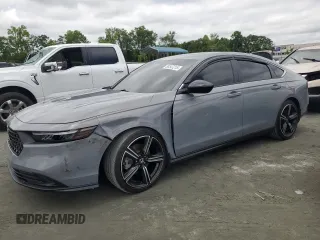 2024 Honda Accord Sport с VIN 1HGCY2F52RA050217, выставлен на аукционе Copart как лот 58547215 с пробегом 10 424 миль миль и Списание • Salvage title. История ставок и продаж доступна на DreamBid. Изображение 1.