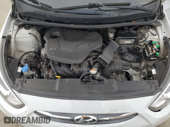 2017 Hyundai Accent SE with VIN KMHCT4AE6HU376532, listed as a Copart auction lot 47270745 with 133,725 mi miles and Salvage Title. Bid and sale history available at carsss.com. Image 11.