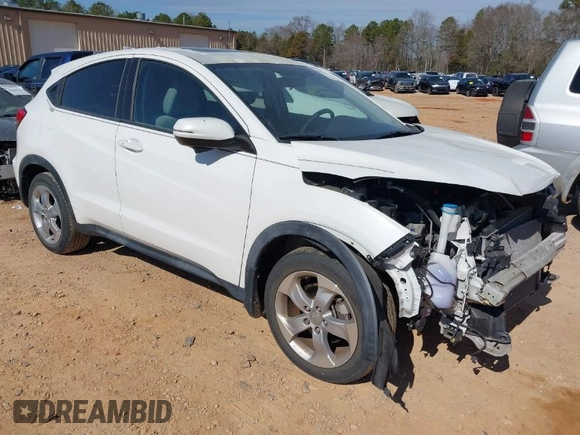 2016 Honda HR-V EX with VIN 3CZRU5H5XGM747289, listed as a IAAI auction lot 41635506 with 24,520 mi miles. Bid and sale history available at carsss.com. Image 1.