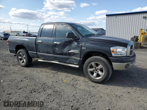2007 Dodge 1500 SLT with VIN 1D7HU18217J512394, listed as a Copart auction lot 54044875 with 156,200 mi miles and Salvage Title. Bid and sale history available at DreamBid. Image 4.